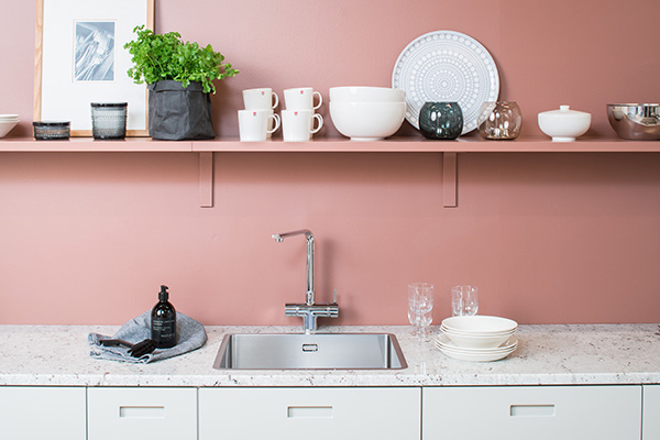 Modern kitchen and a sink without a tap area - MX-50 